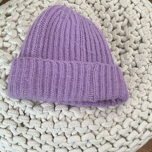 Merino wool blend lavender beanie☺️